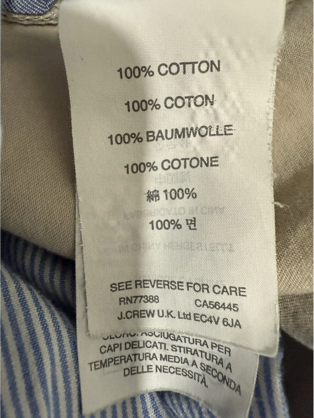 J.Crew Men's Beige Chino Shorts Cotton Flat Front Zip Slash Pockets Solid 10.5